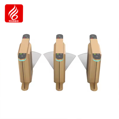 Un buen precio. Entrada en forma de ala Puerta de barrera peatonal Reconocimiento facial Control de acceso Puerta de velocidad de vidrio templado en línea