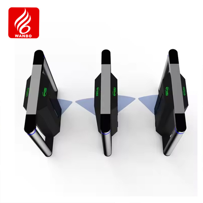Un buen precio. Freno de alas de alta seguridad RFID reconocimiento facial Control de acceso de huellas dactilares Flap Tornuzón Barrera Puerta para gimnasio en línea